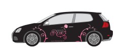 De Beauty Rose auto